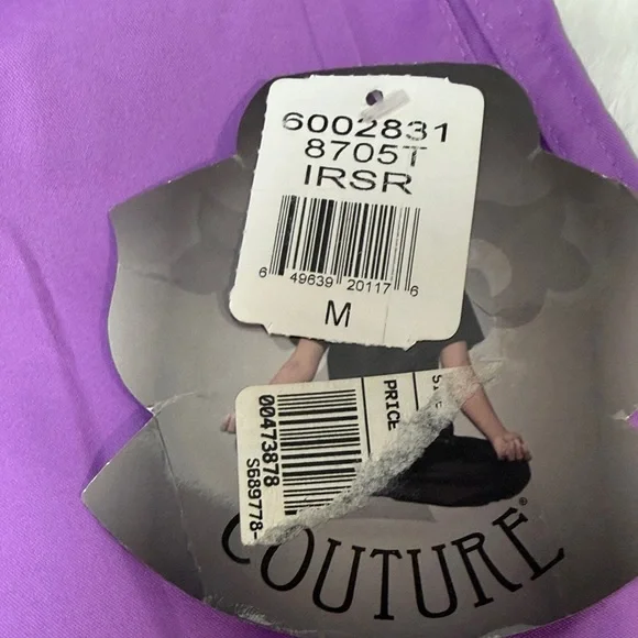 Purple scrubs with Blue Drawstring - Picture 2 of 5